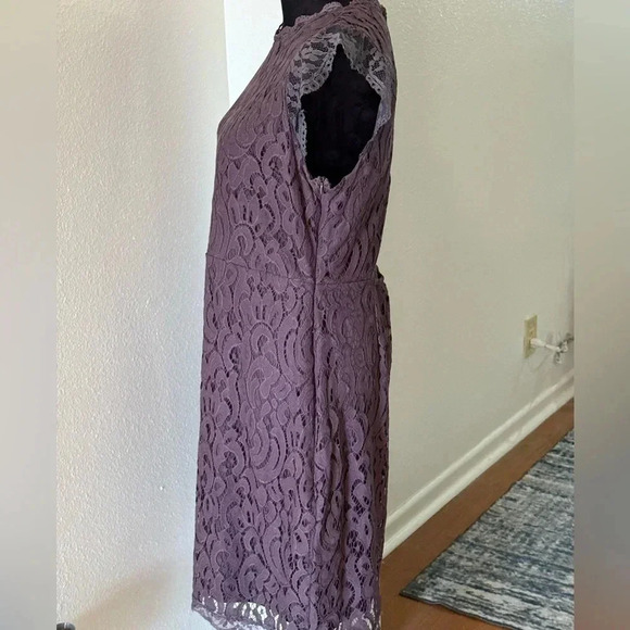 Xhilaration Dusty Lavender Round Neck Sleeveless Midi Dress - Picture 4 of 6